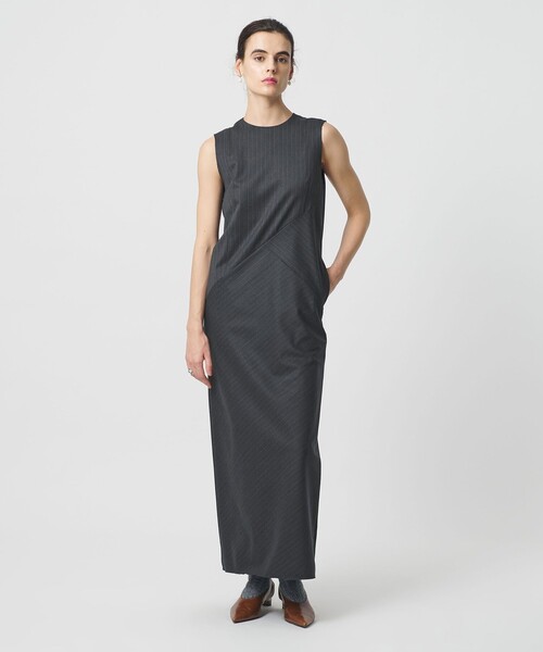 H　BEAUTY&YOUTH UNITED ARROWS（エイチビューティーアンドユースユナイテッドアローズ）の「＜H＞TW ノースリーブドレス（ワンピース・レディース・ダークグレー/ブラック・S/M）」の16枚目の写真