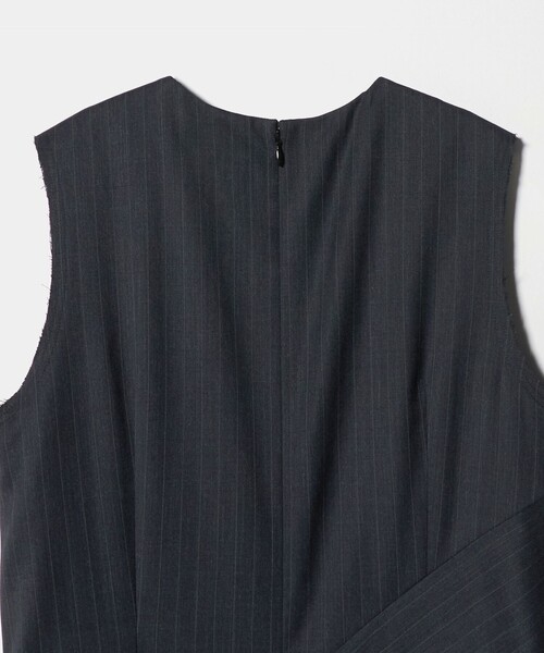 H　BEAUTY&YOUTH UNITED ARROWS（エイチビューティーアンドユースユナイテッドアローズ）の「＜H＞TW ノースリーブドレス（ワンピース・レディース・ダークグレー/ブラック・S/M）」の3枚目の写真