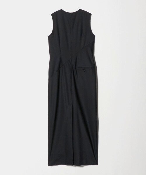 H　BEAUTY&YOUTH UNITED ARROWS（エイチビューティーアンドユースユナイテッドアローズ）の「＜H＞TW ノースリーブドレス（ワンピース・レディース・ダークグレー/ブラック・S/M）」の7枚目の写真