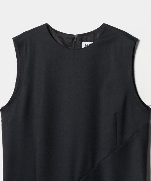 H　BEAUTY&YOUTH UNITED ARROWS（エイチビューティーアンドユースユナイテッドアローズ）の「＜H＞TW ノースリーブドレス（ワンピース・レディース・ダークグレー/ブラック・S/M）」の8枚目の写真