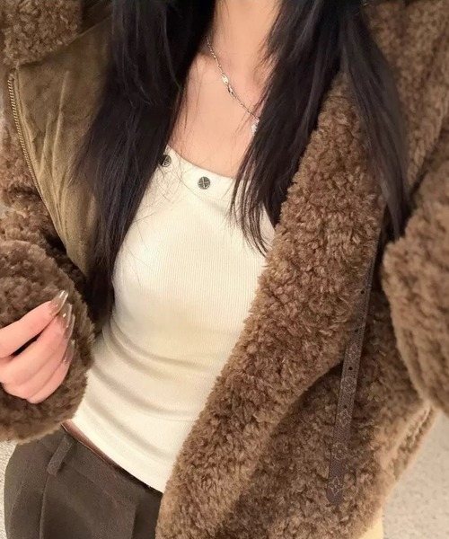 NANEA（ナネア）の「スタッズデザインワイドネックカットソー（Tシャツ/カットソー・レディース・ブラック/グレー/ホワイト・SMALL/MEDIUM/LARGE）」の22枚目の写真