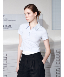 LOGO COLLOR HALF SLEEVELESS [SKY BLUE]