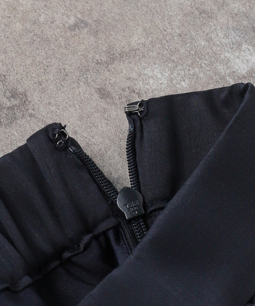 La TOTALITE（ラトータリテ）の「【洗える】シアーランダムヘムスカート（スカート・レディース・ネイビー/バーガンディー/イエロー・38/36）」の14枚目の写真