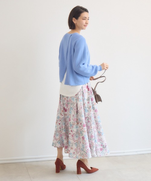 KATHARINE ROSS（キャサリンロス）の「【KATHARINE ROSS】時短レイヤードセット（ニット/セーター・レディース・アイボリー/ライトブルー/オレンジ・FREE）」の18枚目の写真