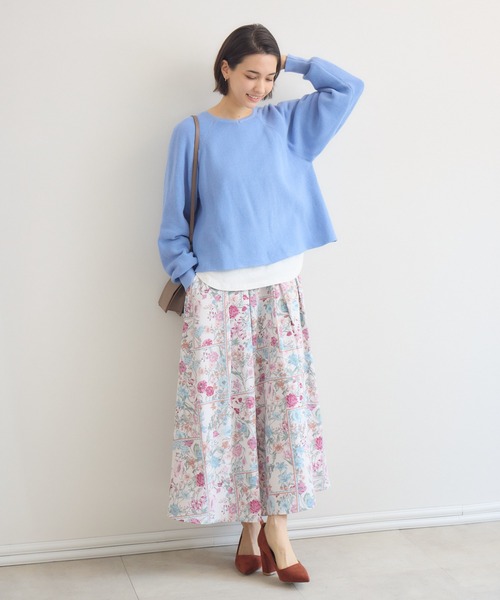 KATHARINE ROSS（キャサリンロス）の「【KATHARINE ROSS】時短レイヤードセット（ニット/セーター・レディース・アイボリー/ライトブルー/オレンジ・FREE）」の16枚目の写真