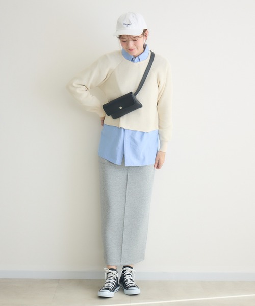 KATHARINE ROSS（キャサリンロス）の「【KATHARINE ROSS】時短レイヤードセット（ニット/セーター・レディース・アイボリー/ライトブルー/オレンジ・FREE）」の6枚目の写真