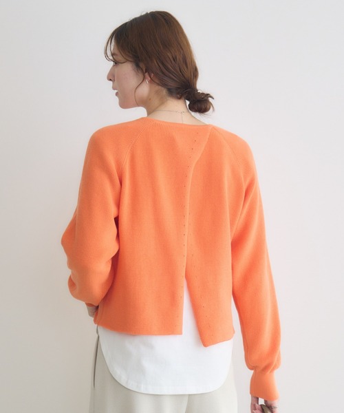 KATHARINE ROSS（キャサリンロス）の「【KATHARINE ROSS】時短レイヤードセット（ニット/セーター・レディース・アイボリー/ライトブルー/オレンジ・FREE）」の15枚目の写真