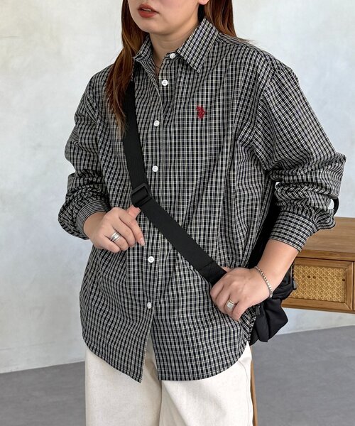 CPCM（シーピーシーエム）の「【U.S. POLO ASSN.】アソート長袖シャツ（シャツ/ブラウス・レディース・イエロー/ブルー系その他/ダークブルー/ネイビー/ブルー/グリーン系・FREE）」の5枚目の写真