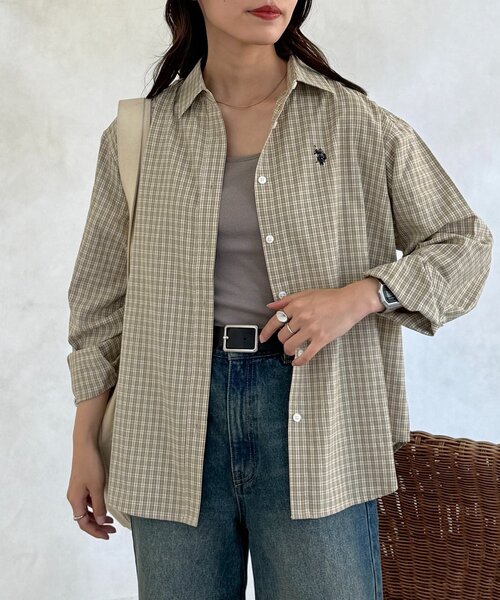 CPCM（シーピーシーエム）の「【U.S. POLO ASSN.】アソート長袖シャツ（シャツ/ブラウス・レディース・イエロー/ブルー系その他/ダークブルー/ネイビー/ブルー/グリーン系・FREE）」の11枚目の写真