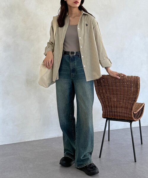 CPCM（シーピーシーエム）の「【U.S. POLO ASSN.】アソート長袖シャツ（シャツ/ブラウス・レディース・イエロー/ブルー系その他/ダークブルー/ネイビー/ブルー/グリーン系・FREE）」の12枚目の写真