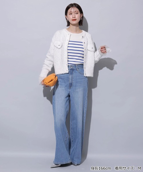 Arpege story(アルページュストーリー)の「ローウエストワイドパンツ(その他パンツ・レディース・ライトブルー/ブルー・0/1/2)」の9枚目の写真