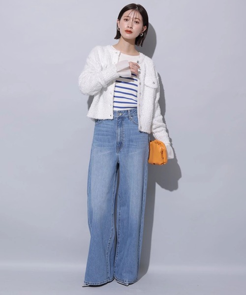 Arpege story(アルページュストーリー)の「ローウエストワイドパンツ(その他パンツ・レディース・ライトブルー/ブルー・0/1/2)」の10枚目の写真