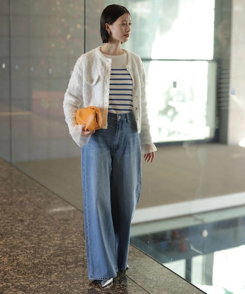 Arpege story(アルページュストーリー)の「ローウエストワイドパンツ(その他パンツ・レディース・ライトブルー/ブルー・0/1/2)」の17枚目の写真