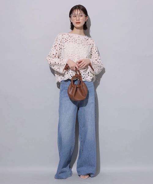 Arpege story(アルページュストーリー)の「ローウエストワイドパンツ(その他パンツ・レディース・ライトブルー/ブルー・0/1/2)」の20枚目の写真