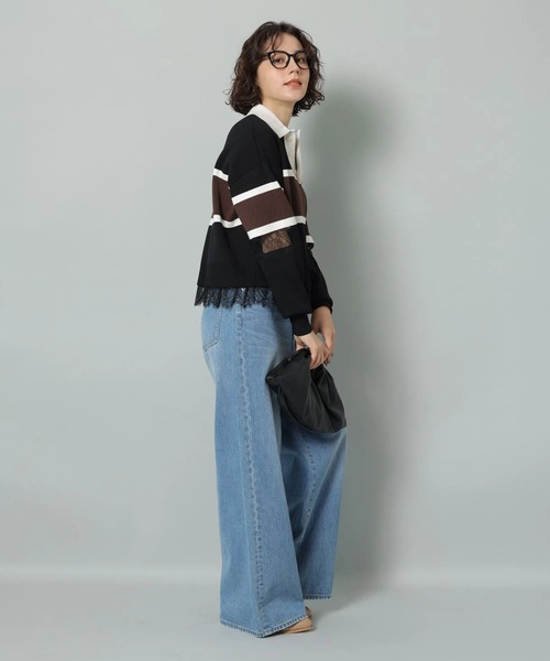 Arpege story(アルページュストーリー)の「ローウエストワイドパンツ(その他パンツ・レディース・ライトブルー/ブルー・0/1/2)」の21枚目の写真