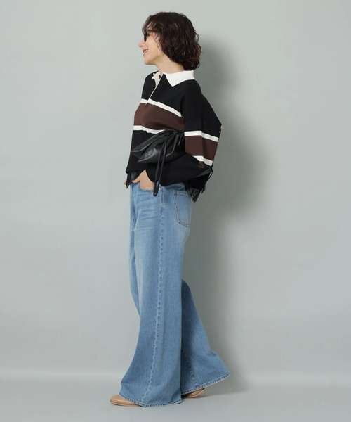 Arpege story(アルページュストーリー)の「ローウエストワイドパンツ(その他パンツ・レディース・ライトブルー/ブルー・0/1/2)」の22枚目の写真
