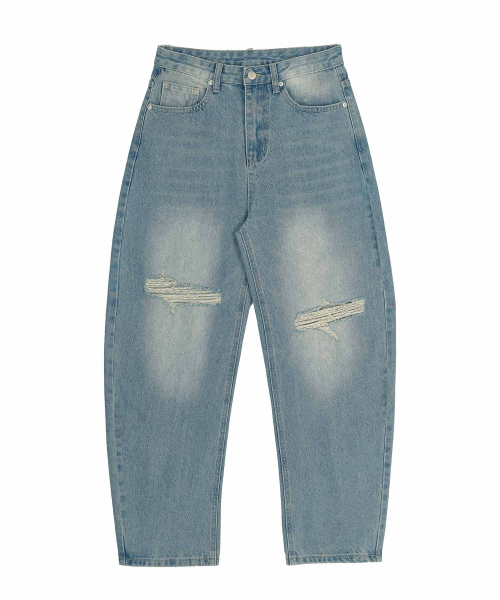 ACSHI(アクシ)の「ルーズウォッシュドバルーンフィットワイドデニムパンツユニセックス(古着ブルー)(デニムパンツ・レディース・その他・XXL/XS/S/M/L/XL)」の8枚目の写真