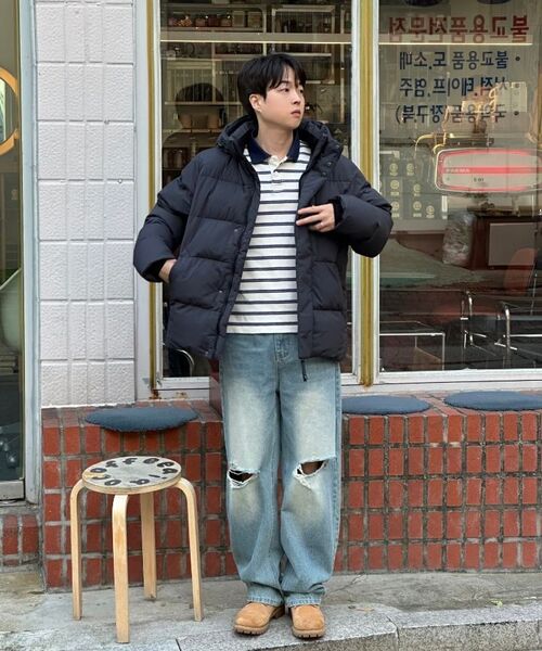 ACSHI(アクシ)の「ルーズウォッシュドバルーンフィットワイドデニムパンツユニセックス(古着ブルー)(デニムパンツ・レディース・その他・XXL/XS/S/M/L/XL)」の14枚目の写真