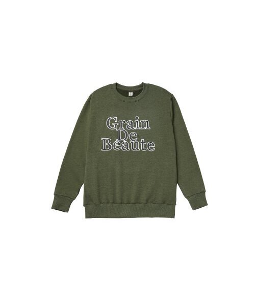 GRAIN DE BEAUTE（グランデボーテ）の「NEW SIGNATURE SWEAT [GREEN]（スウェット・レディース・グリーン・L/M/S）」の2枚目の写真