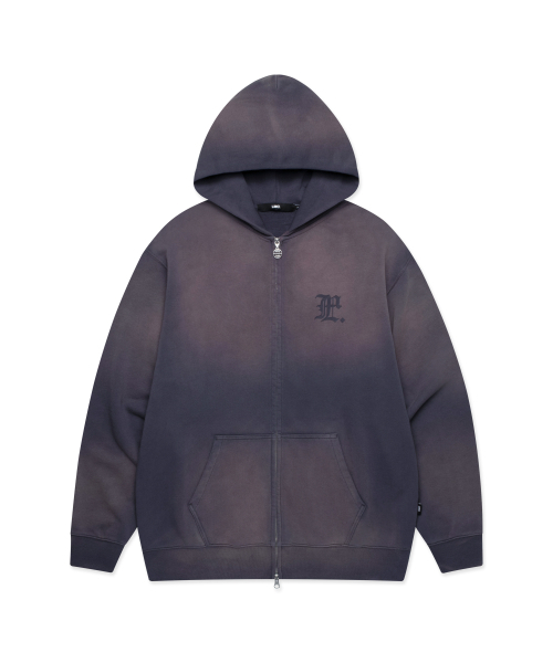 LMCの「GOTHIC WASHED ZIP-UP HOODIE vintage blue(パーカー・レディース・その他・S/M/L/XL)」の1枚目の写真