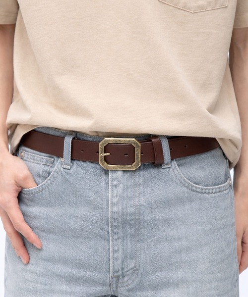 Levi's (リーバイス) レザーベルト 念引き カラーベルト 牛革 本革