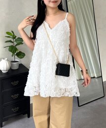 prose verse | 3DフラワーVネックビスチェ(キャミソール)