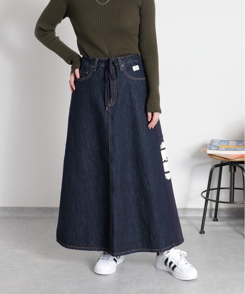 cepo（セポ）の「〈セットアップ対応〉REMAKEデニム×スウェットスカート（デニムスカート・レディース・ワンウォッシュ/ブルー系2・S/M/L）」の19枚目の写真