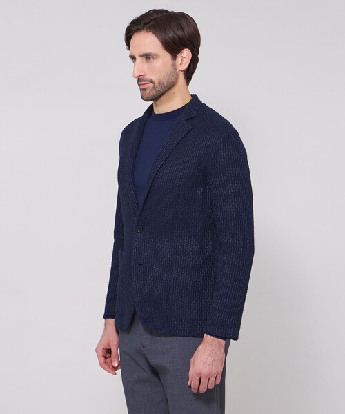 MACKINTOSH LONDON（マッキントッシュ ロンドン）の「ハニカムニットジャケット（テーラードジャケット・メンズ・ブルー系その他4/グレー系その他・L/XL/M）」の9枚目の写真