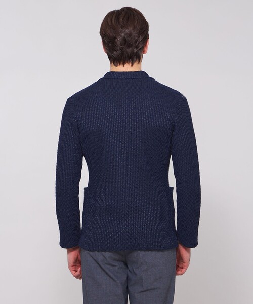 MACKINTOSH LONDON（マッキントッシュ ロンドン）の「ハニカムニットジャケット（テーラードジャケット・メンズ・ブルー系その他4/グレー系その他・L/XL/M）」の10枚目の写真