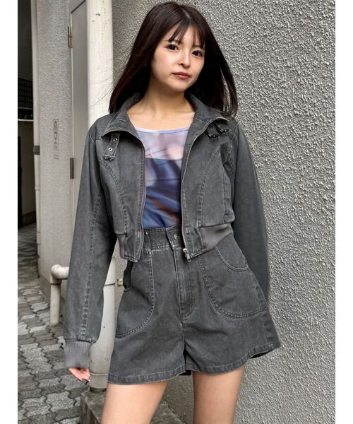 MURUA（ムルーア）の「シアートップス（Tシャツ/カットソー・レディース・オレンジ/ブラウン/ブルー・FREE）」の16枚目の写真