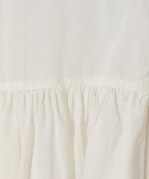 FREAK'S STORE(フリークスストア)の「限定展開 シアー ボイル フロント ボタン ギャザー ブラウス(シャツ/ブラウス・レディース・ブラウン/イエロー/オフホワイト/ブラック/ブルーグリーン/ライトブルー・フリ-)」の18枚目の写真