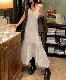YUGA_YGMC 3D Embroidered Camisole Dress