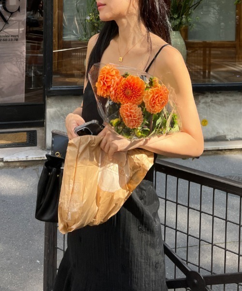 FREE STYLISTS（フリー スタイリスト）の「YUGA_YGMC 3D Embroidered Camisole Dress（ワンピース・レディース・オフホワイト/ブラック・FREE）」の10枚目の写真