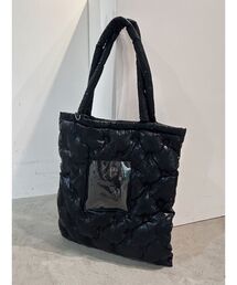 トートバッグ（ブラック/黒色系・キルティング）ファッション通販