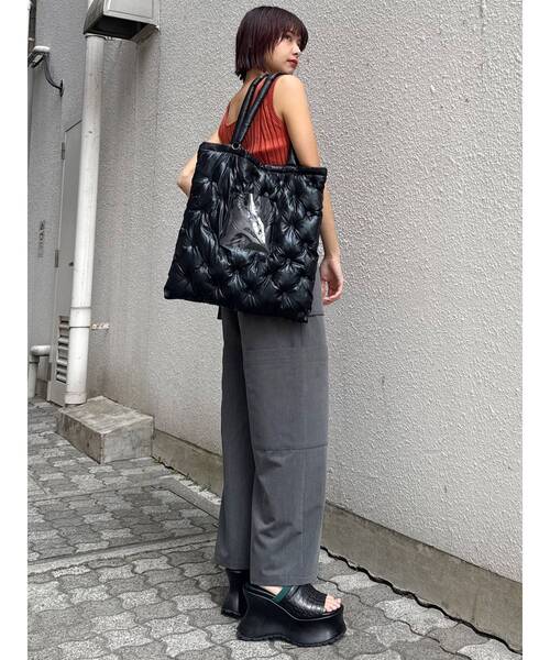 MURUA（ムルーア）の「キルティングライクトートバッグ【推し活バッグ】（トートバッグ・レディース・シルバー/ブルー/ゴールド系その他2/ブラック・FREE）」の15枚目の写真