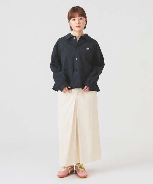 DANTON（ダントン）の「DANTON / ドルマン スリーブ ジャケット（ブルゾン・レディース・ベージュ/ネイビー・36/38）」の3枚目の写真