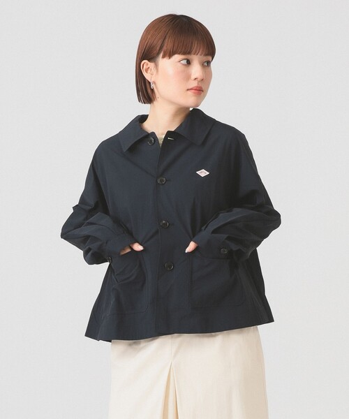 DANTON（ダントン）の「DANTON / ドルマン スリーブ ジャケット（ブルゾン・レディース・ベージュ/ネイビー・36/38）」の6枚目の写真