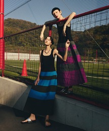 BODER KNIT SQUARE TANK OP