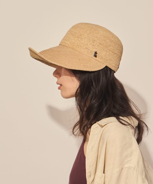 arth（アース）の「arth  Raffia Wide Visor Cap / アース（キャップ・レディース・ナチュラル・M/57.5cm）」の19枚目の写真