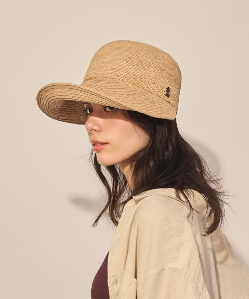 arth（アース）の「arth  Raffia Wide Visor Cap / アース（キャップ・レディース・ナチュラル・M/57.5cm）」の20枚目の写真