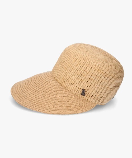 arth（アース）の「arth  Raffia Wide Visor Cap / アース（キャップ・レディース・ナチュラル・M/57.5cm）」の4枚目の写真