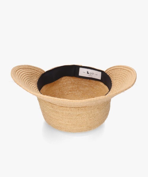 arth（アース）の「arth  Raffia Wide Visor Cap / アース（キャップ・レディース・ナチュラル・M/57.5cm）」の8枚目の写真