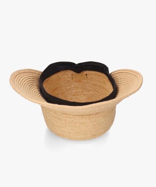 arth（アース）の「arth  Raffia Wide Visor Cap / アース（キャップ・レディース・ナチュラル・M/57.5cm）」の9枚目の写真