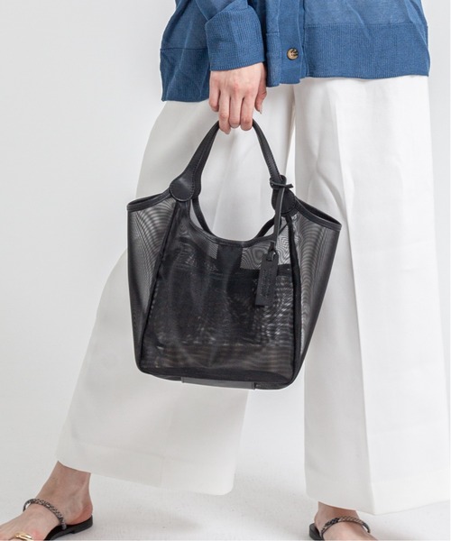 marco masi(マルコマージ)の「【MARCO MASI/マルコ・マージ】チュールバッグ トートバッグ(トートバッグ・レディース・ブラウン/ネイビー/ブラック・FREE)」の1枚目の写真