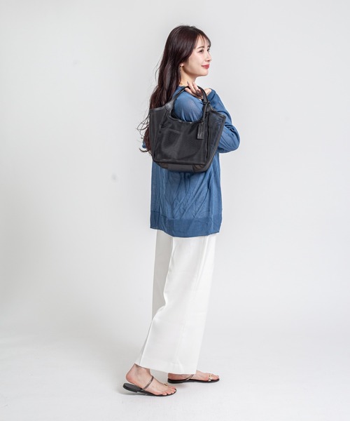 marco masi(マルコマージ)の「【MARCO MASI/マルコ・マージ】チュールバッグ トートバッグ(トートバッグ・レディース・ブラウン/ネイビー/ブラック・FREE)」の20枚目の写真