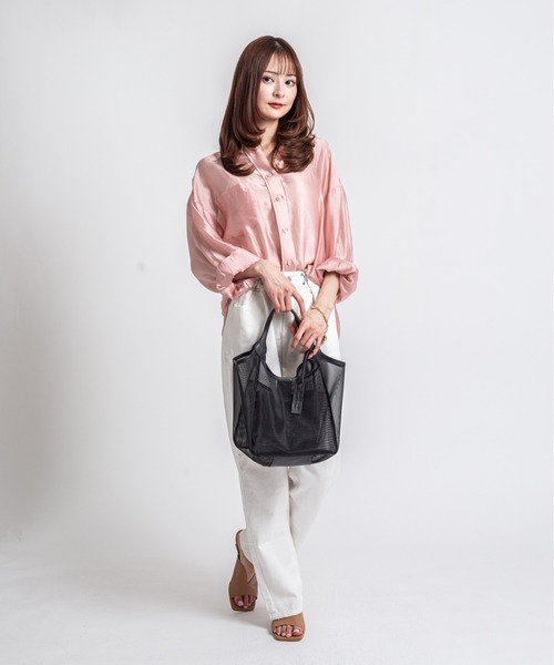 marco masi(マルコマージ)の「【MARCO MASI/マルコ・マージ】チュールバッグ トートバッグ(トートバッグ・レディース・ブラウン/ネイビー/ブラック・FREE)」の15枚目の写真