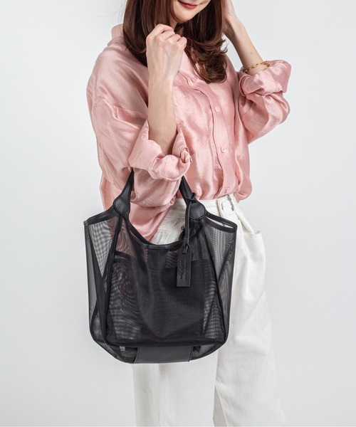 marco masi(マルコマージ)の「【MARCO MASI/マルコ・マージ】チュールバッグ トートバッグ(トートバッグ・レディース・ブラウン/ネイビー/ブラック・FREE)」の12枚目の写真