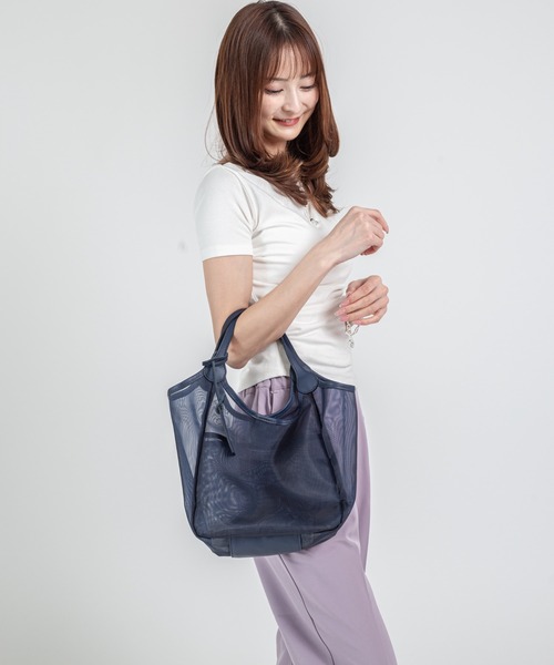 marco masi(マルコマージ)の「【MARCO MASI/マルコ・マージ】チュールバッグ トートバッグ(トートバッグ・レディース・ブラウン/ネイビー/ブラック・FREE)」の22枚目の写真