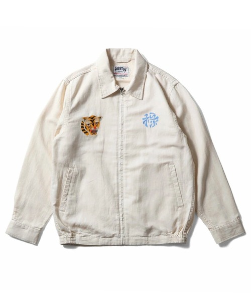 セール】HOUSTON ヒューストン COTTON VIETNAM JACKET（MAP） 地図柄
