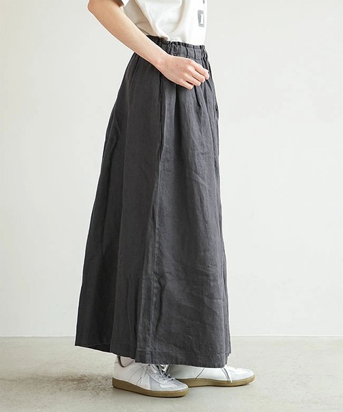 solamonat poche(ソラモナポッシェ)の「リネンキャンバスキュロット(その他パンツ・レディース・オフホワイト/チャコール/ブラック/ベージュ・2)」の15枚目の写真